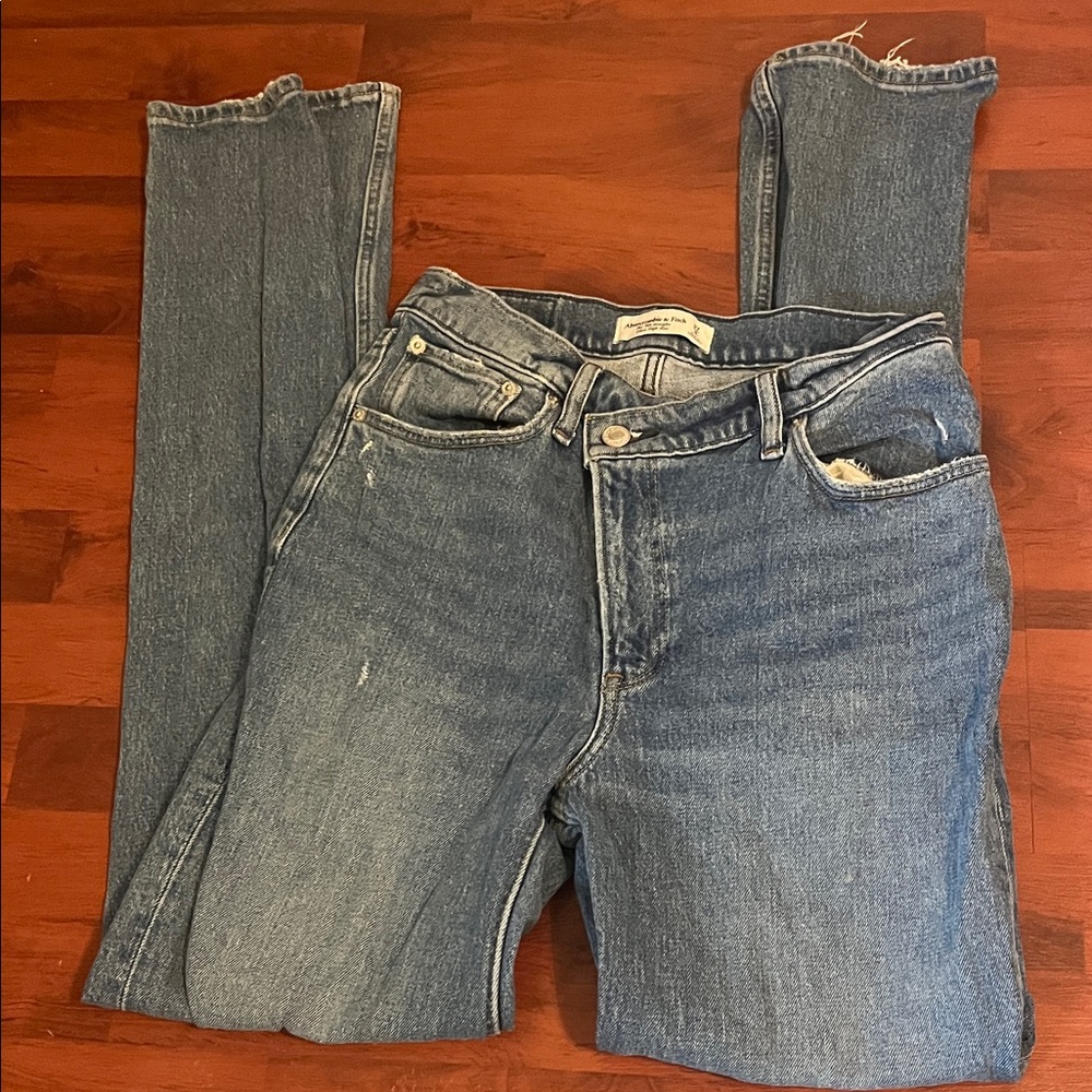 Abercrombie 90s Straight Ultra High Rise LONG